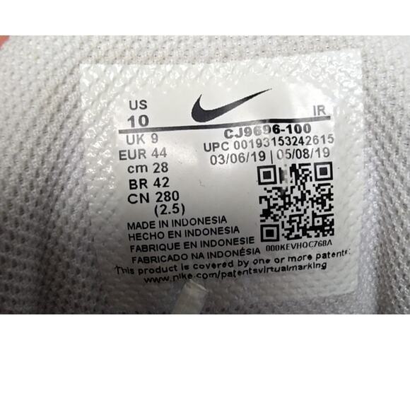 Nike Air Max Plus Sneakers White Mesh Athletic Shoes US 10 main image 6